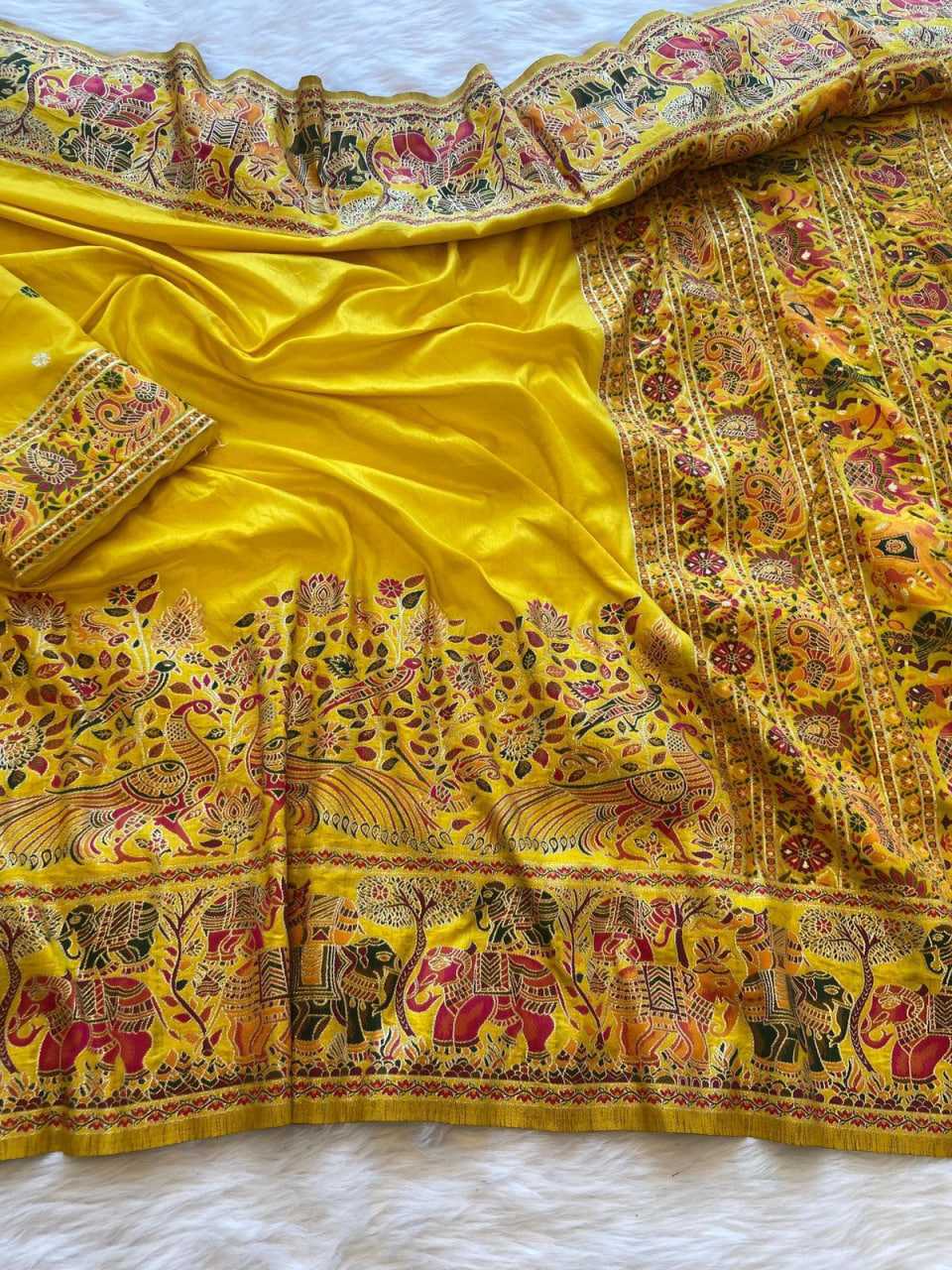 YNF Wholesale Pure Pashmina Zari Border Silk Sarees KESH484 121 | Surat Manufacturer