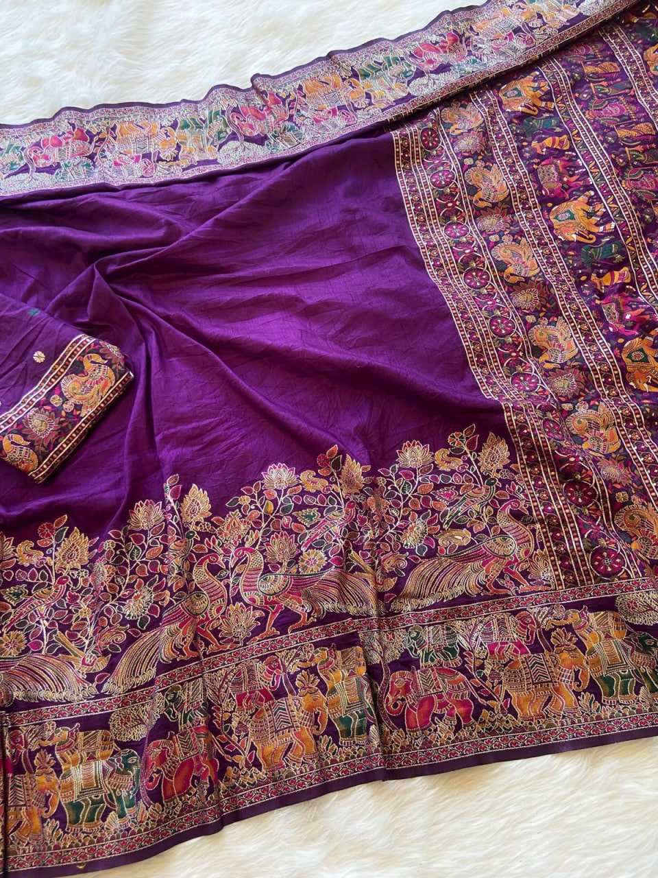 YNF Wholesale Pure Pashmina Zari Border Silk Sarees KESH484 121 | Surat Manufacturer