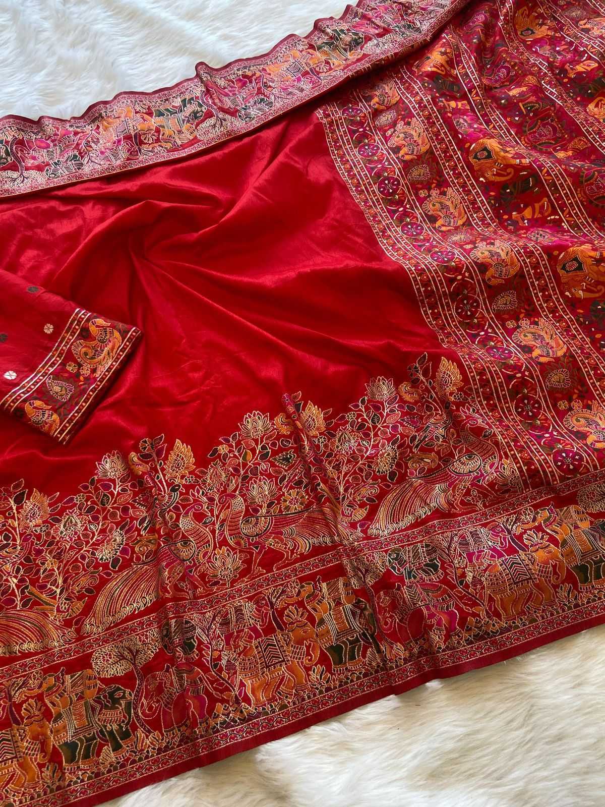 YNF Wholesale Pure Pashmina Zari Border Silk Sarees KESH484 121 | Surat Manufacturer