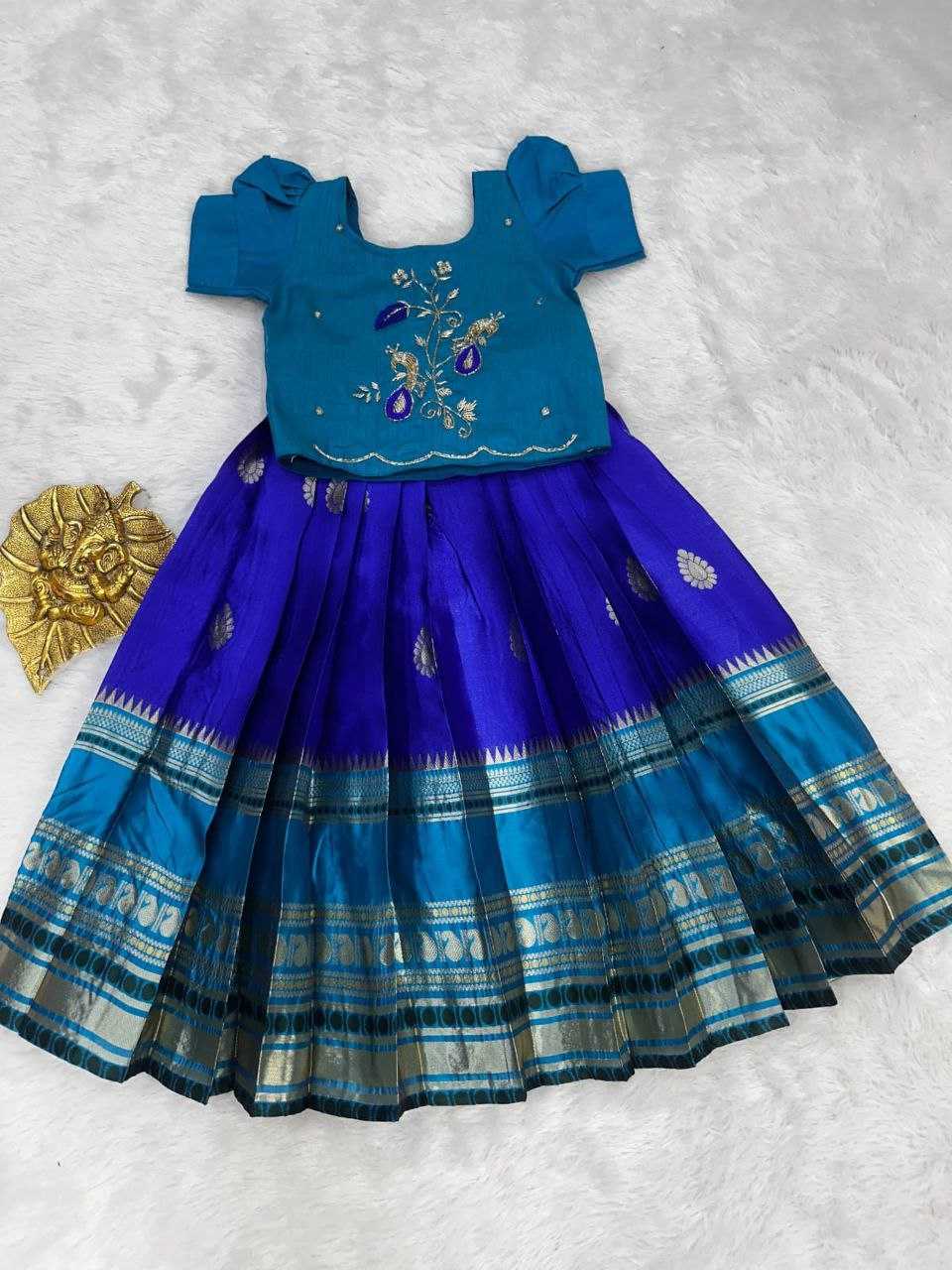 YNF Wholesale Pure Silk Kids Lehenga RIN161 PIC | Surat Manufacturer