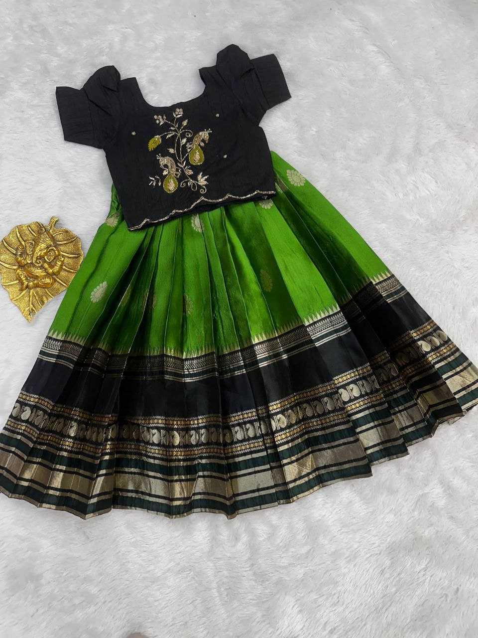 YNF Wholesale Pure Silk Kids Lehenga RIN161 PIC | Surat Manufacturer