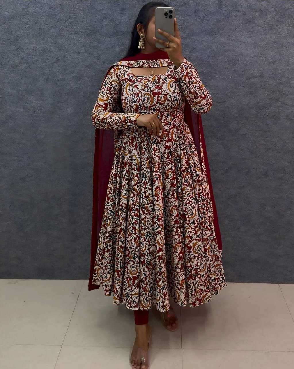 YNF Wholesale Reyon Cotton Georgette Gown KESH103 REYON | Surat Manufacturer