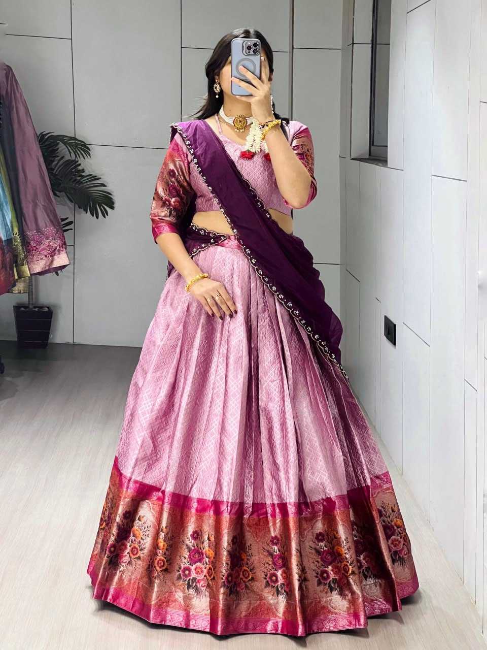 YNF Wholesale Silk Kalamkari Lehenga RIN119 8131 | Surat Manufacturer