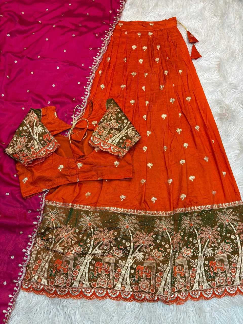 YNF Wholesale Soft Dola Lehenga Sarees KESH713 118 | Surat Manufacturer