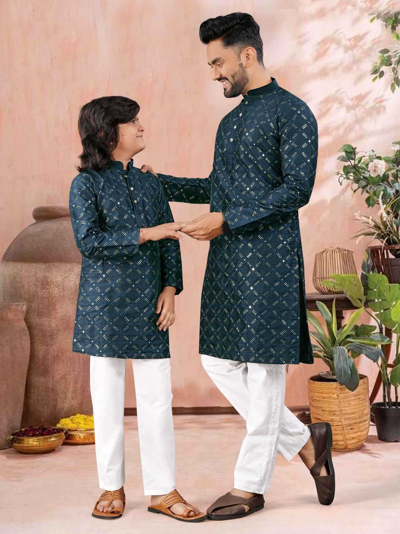 YNF Wholesale Soft Silk Boys Kurta Pyjama KESH747 GOLDEN | Surat Manufacturer