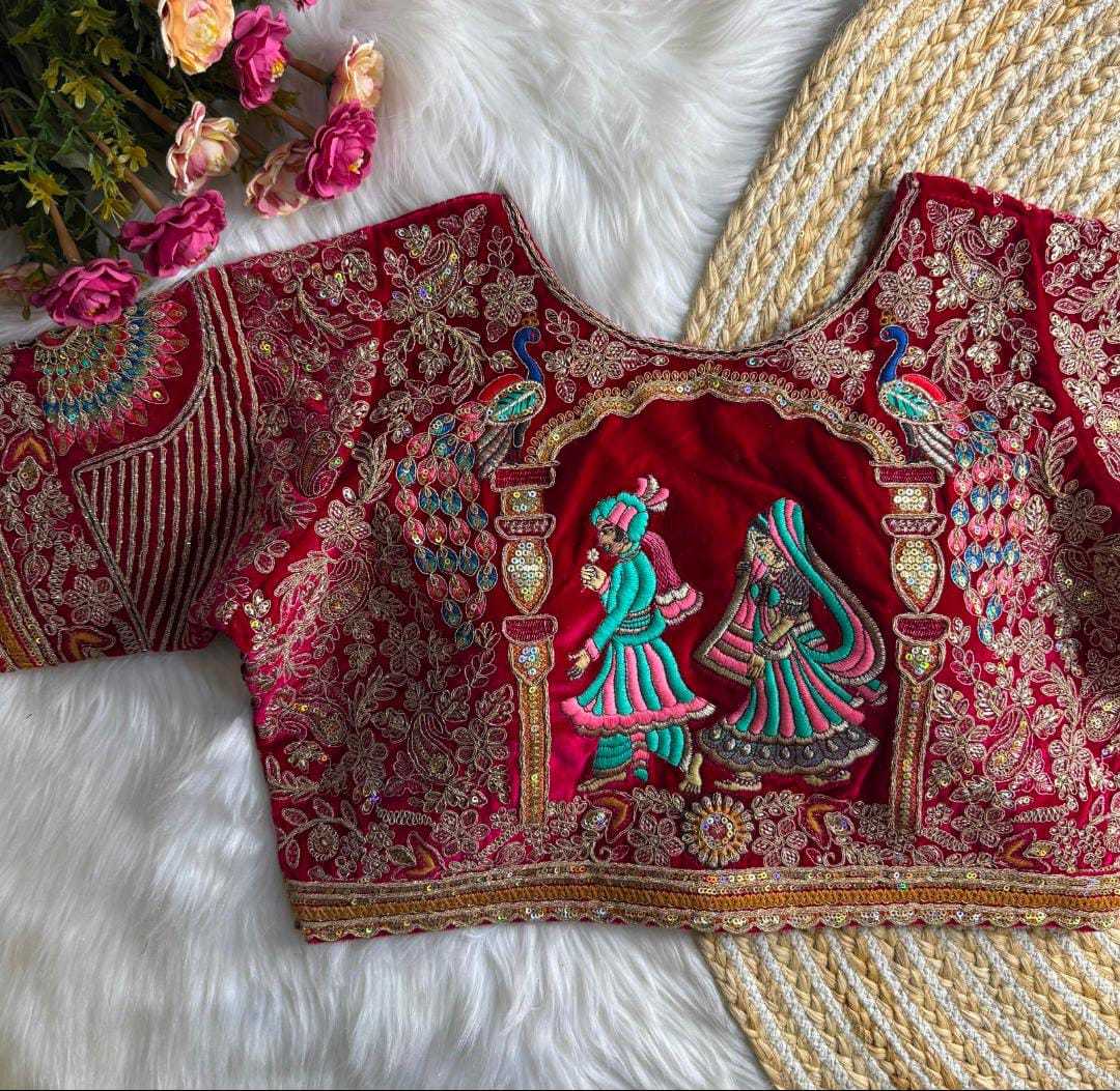 YNF Wholesale Velvet Designer Blouse KESH728 132 | Surat Manufacturer