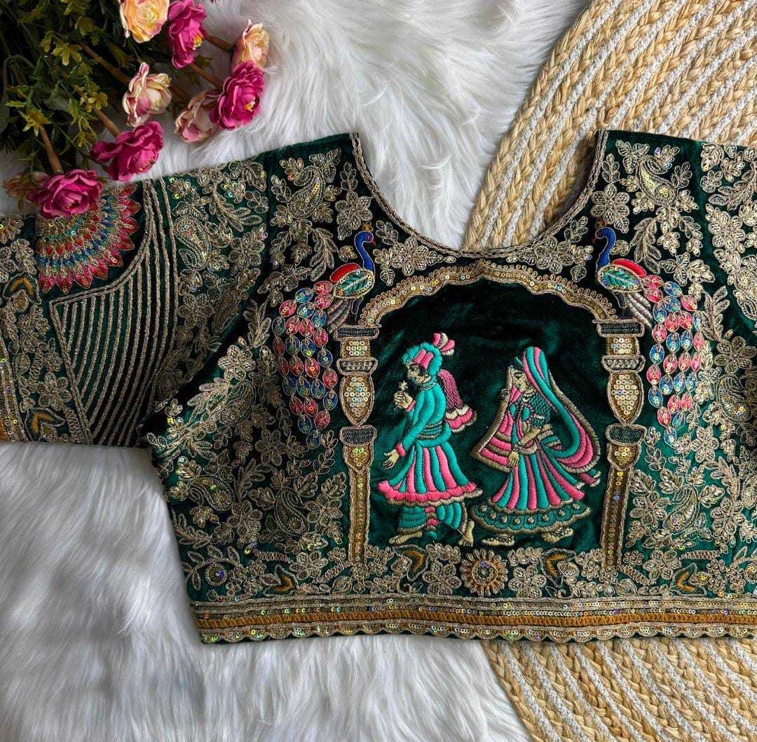 YNF Wholesale Velvet Designer Blouse KESH728 132 | Surat Manufacturer