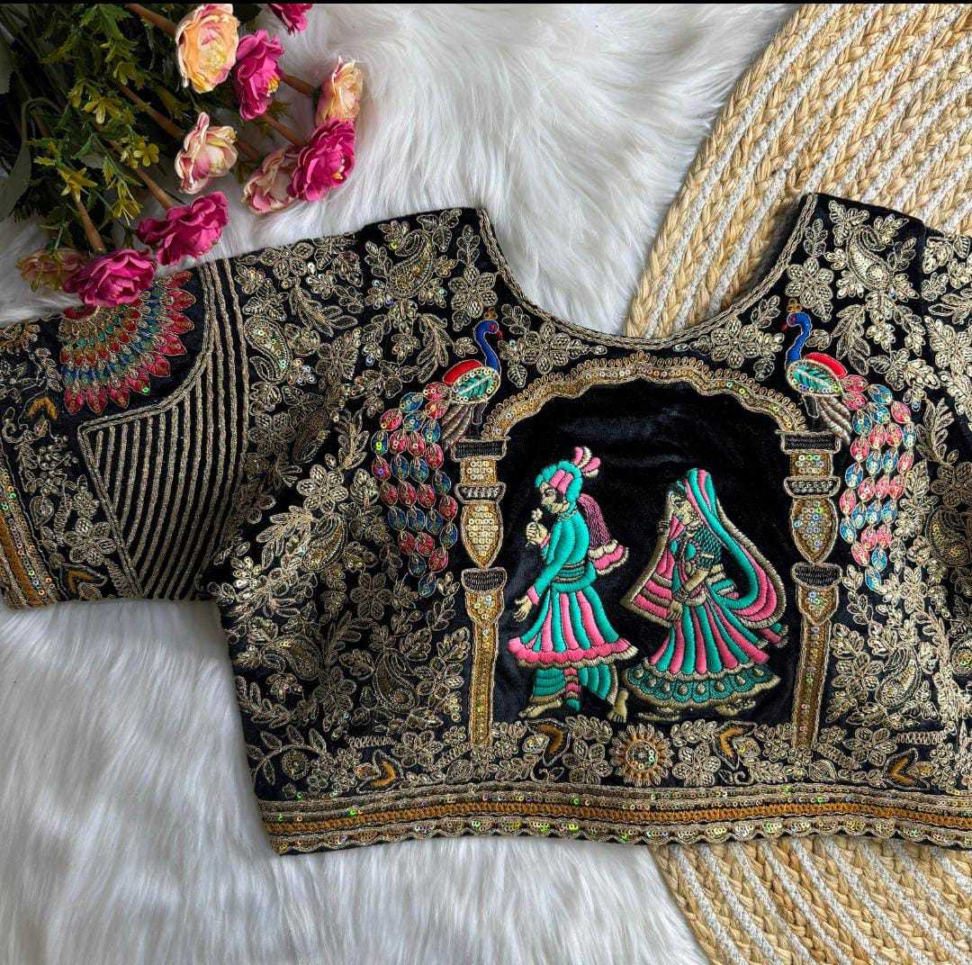 YNF Wholesale Velvet Designer Blouse KESH728 132 | Surat Manufacturer