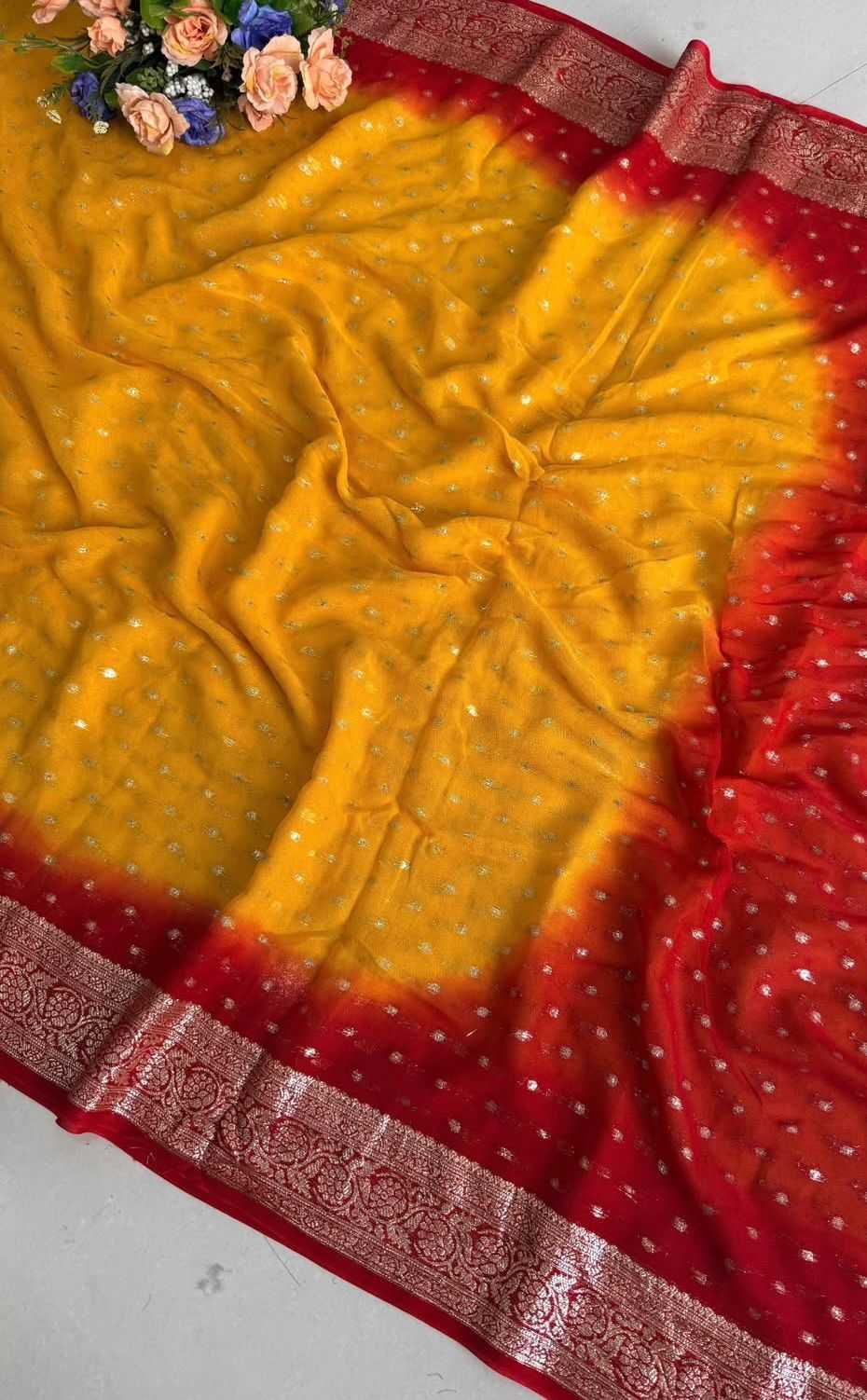 YNF Wholesale Viscose Georgette Sarees KESH671 Tanisha | Surat Manufacturer