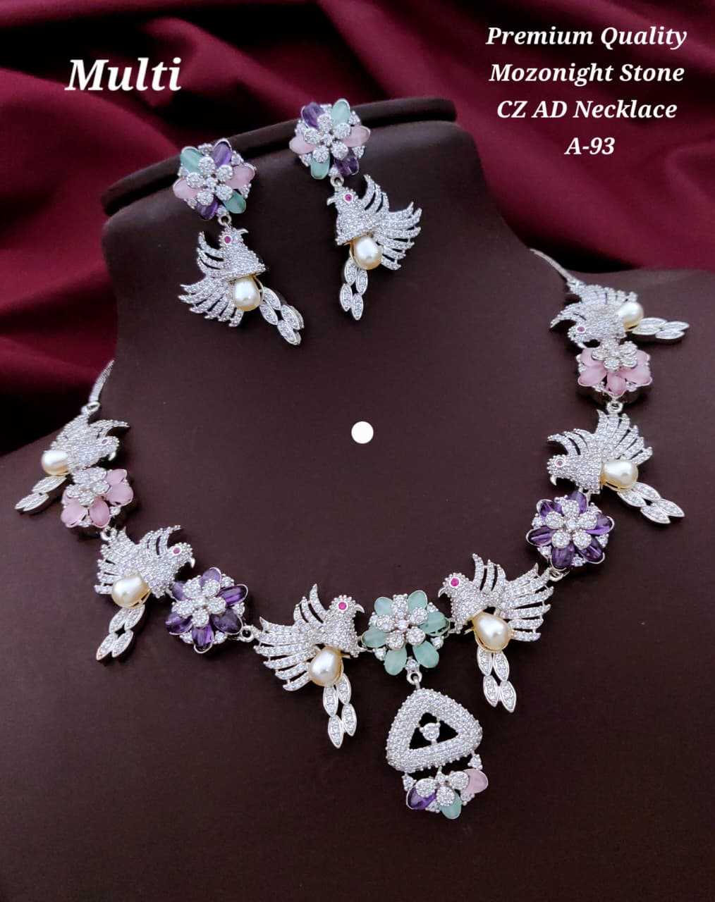 YNF Wholesale Alloy AD Diamond Necklace KESH193 217 | Surat Manufacturer