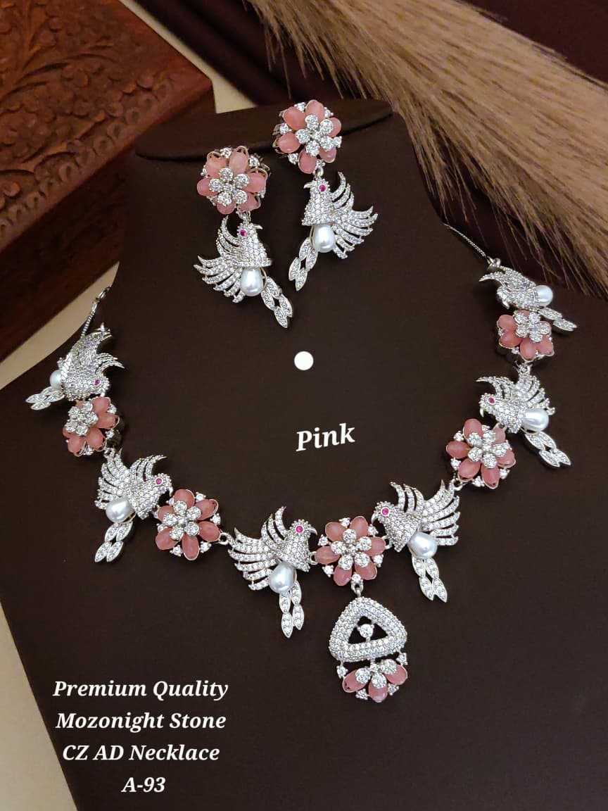 YNF Wholesale Alloy AD Diamond Necklace KESH193 217 | Surat Manufacturer