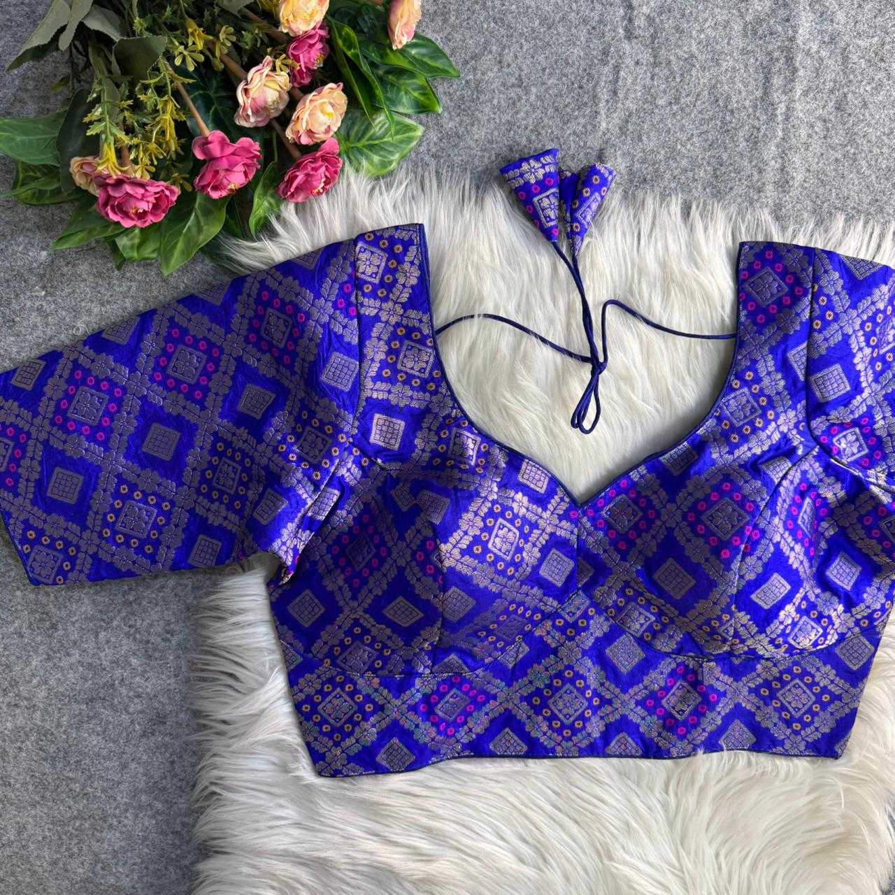 YNF Wholesale Banarasi Soft Silk Printed Blouse KESH111 009 | Surat Manufacturer