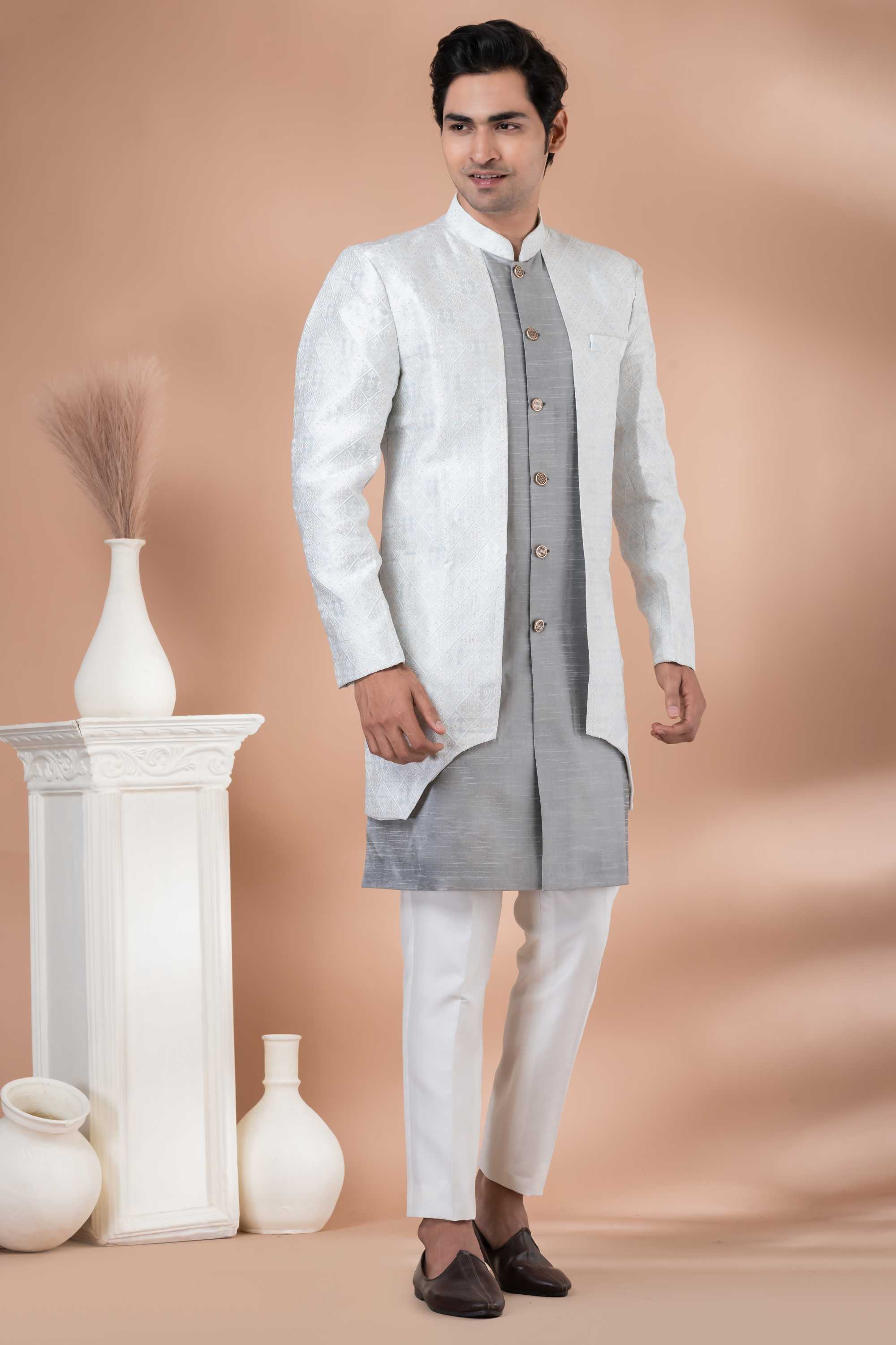 YNF Wholesale Banarasi Soft Silk Indo Western RIN223 Series 1702 to 1722 | Surat Manufacturer