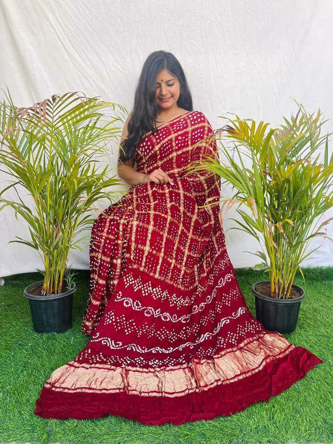 YNF Wholesale Bandhani Silk Gharchola Sarees KESH576 330 | Surat Manufacturer