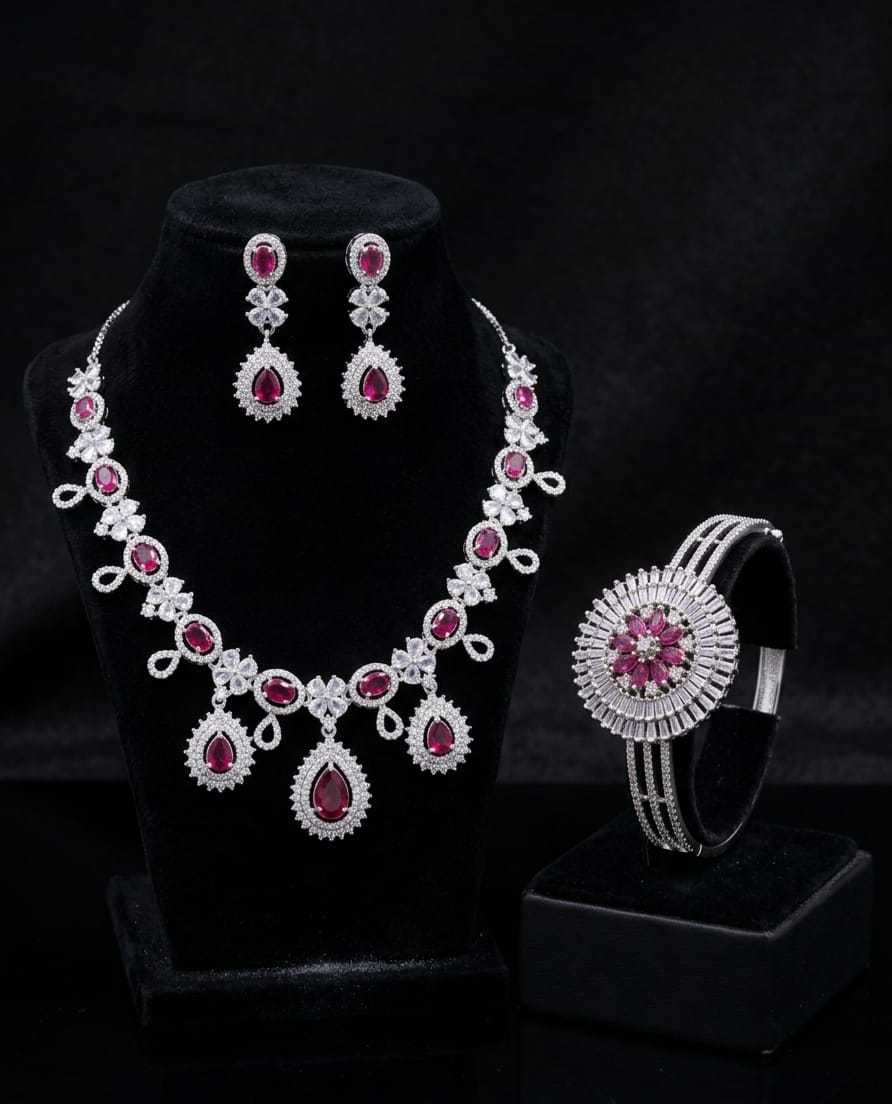 YNF Wholesale Brass AD Diamond Bracelet KESH127 029 | Surat Manufacturer