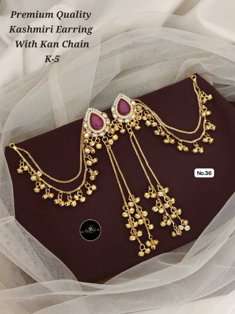 YNF Wholesale Brass Long Earrings KESH127 036 | Surat Manufacturer