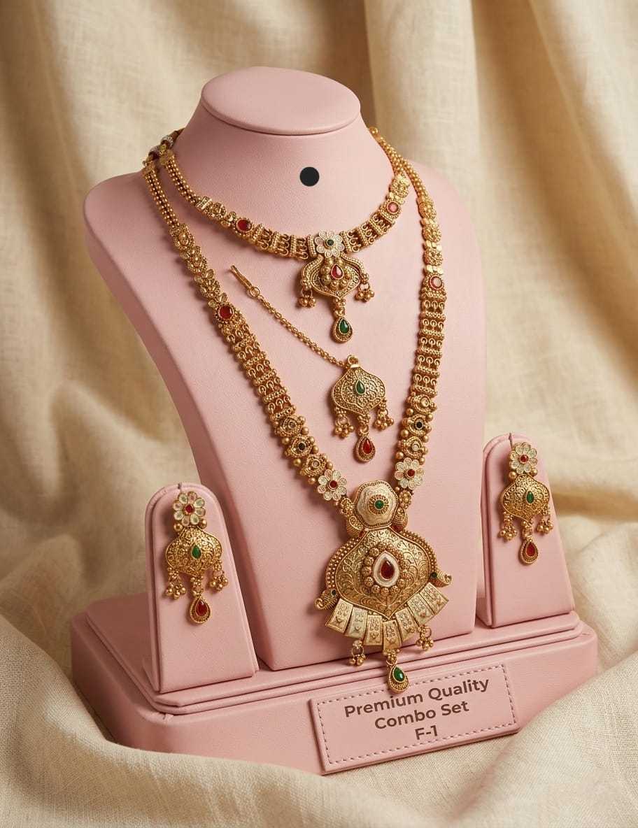YNF Wholesale Brass Necklaces Set KESH193 248 | Surat Manufacturer