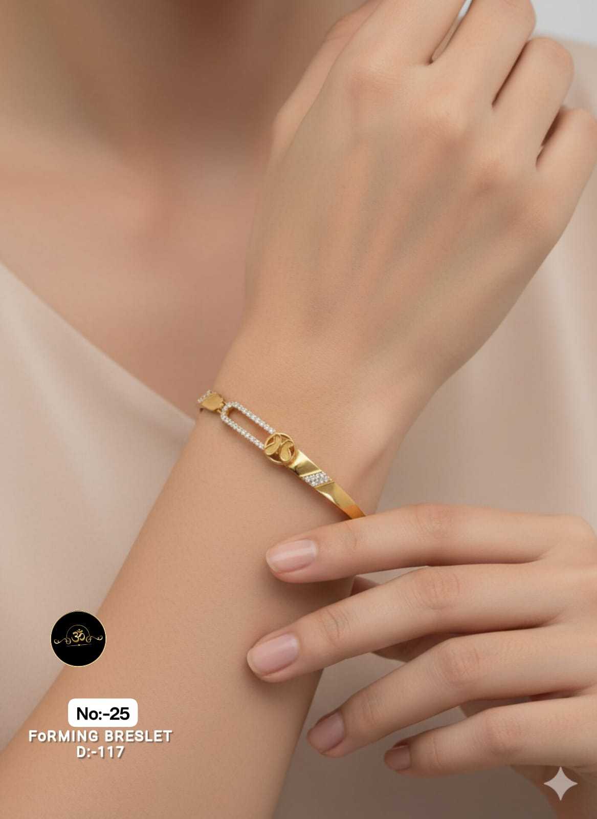YNF Wholesale Brass AD Diamond Bracelet RIN113 023 | Surat Manufacturer