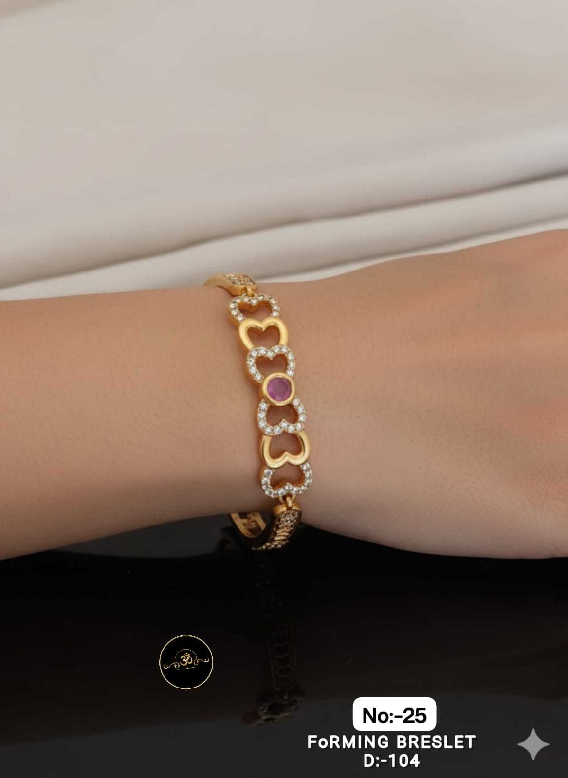 YNF Wholesale Brass AD Diamond Bracelet RIN113 023 | Surat Manufacturer