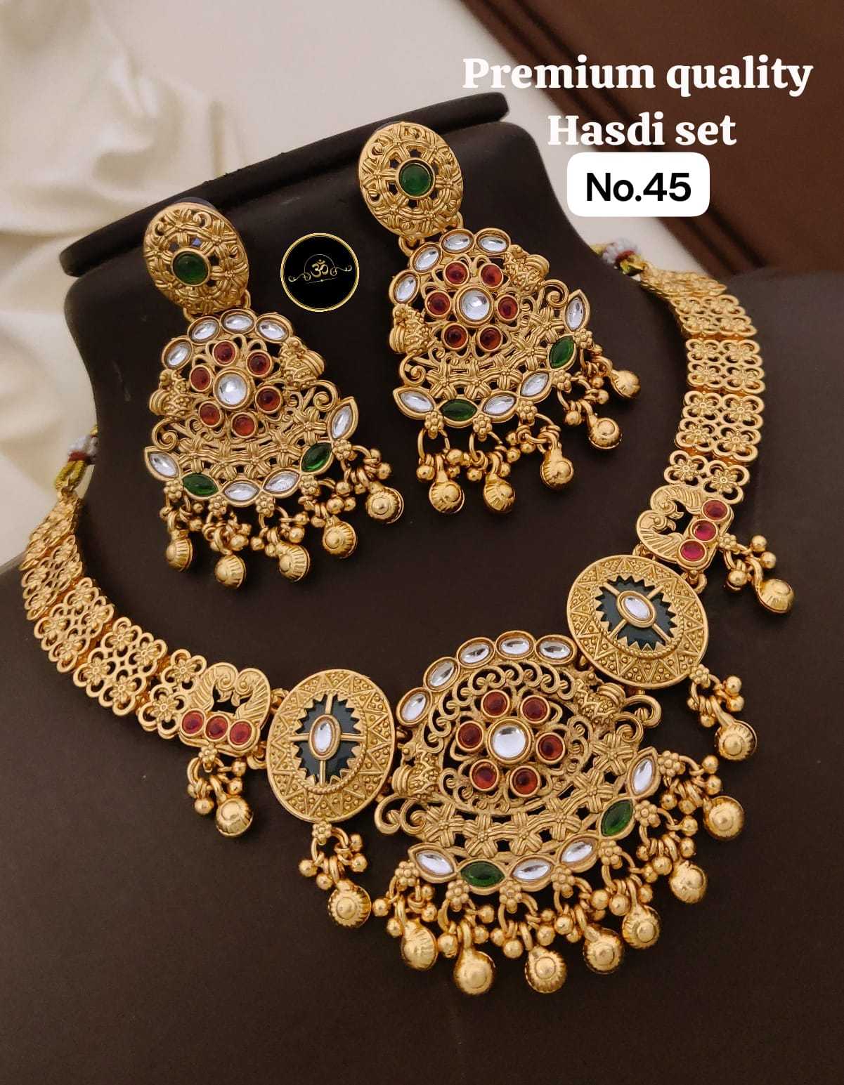 YNF Wholesale Brass Choker Necklaces KESH127 002 | Surat Manufacturer