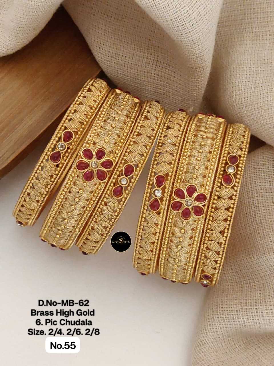 YNF Wholesale Brass Brass Gold Bangles KESH127 005 | Surat Manufacturer