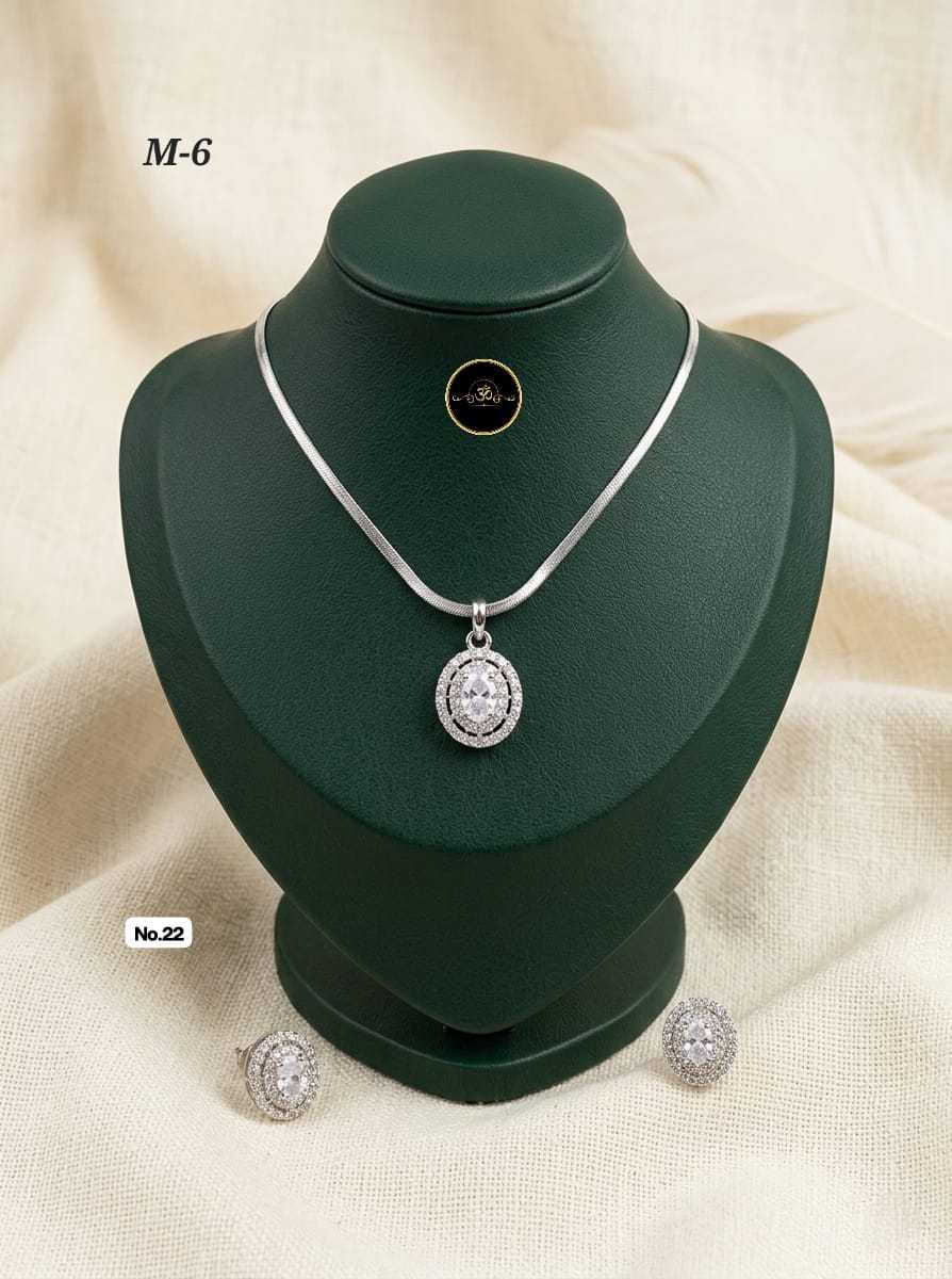 YNF Wholesale Brass AD Diamond Necklace KESH127 009 | Surat Manufacturer