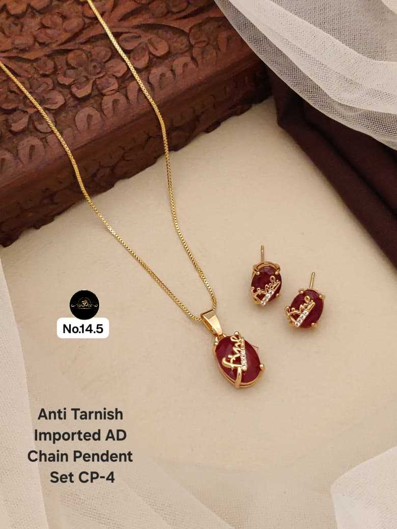YNF Wholesale Brass Chain Pendant Set KESH127 016 | Surat Manufacturer