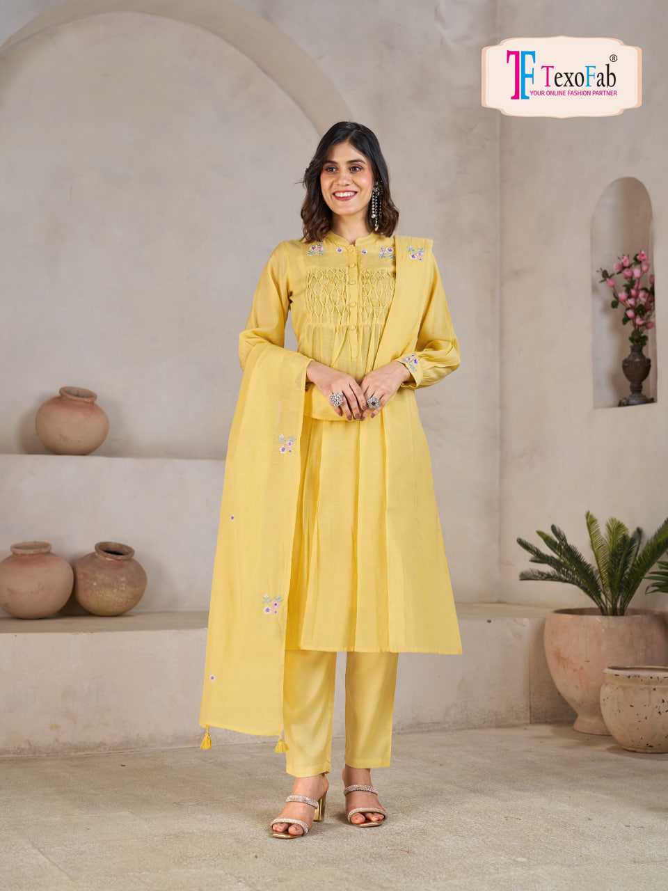 YNF Wholesale Chanderi Soft Ladies Salwar Suits KESH448 107 | Surat Manufacturer
