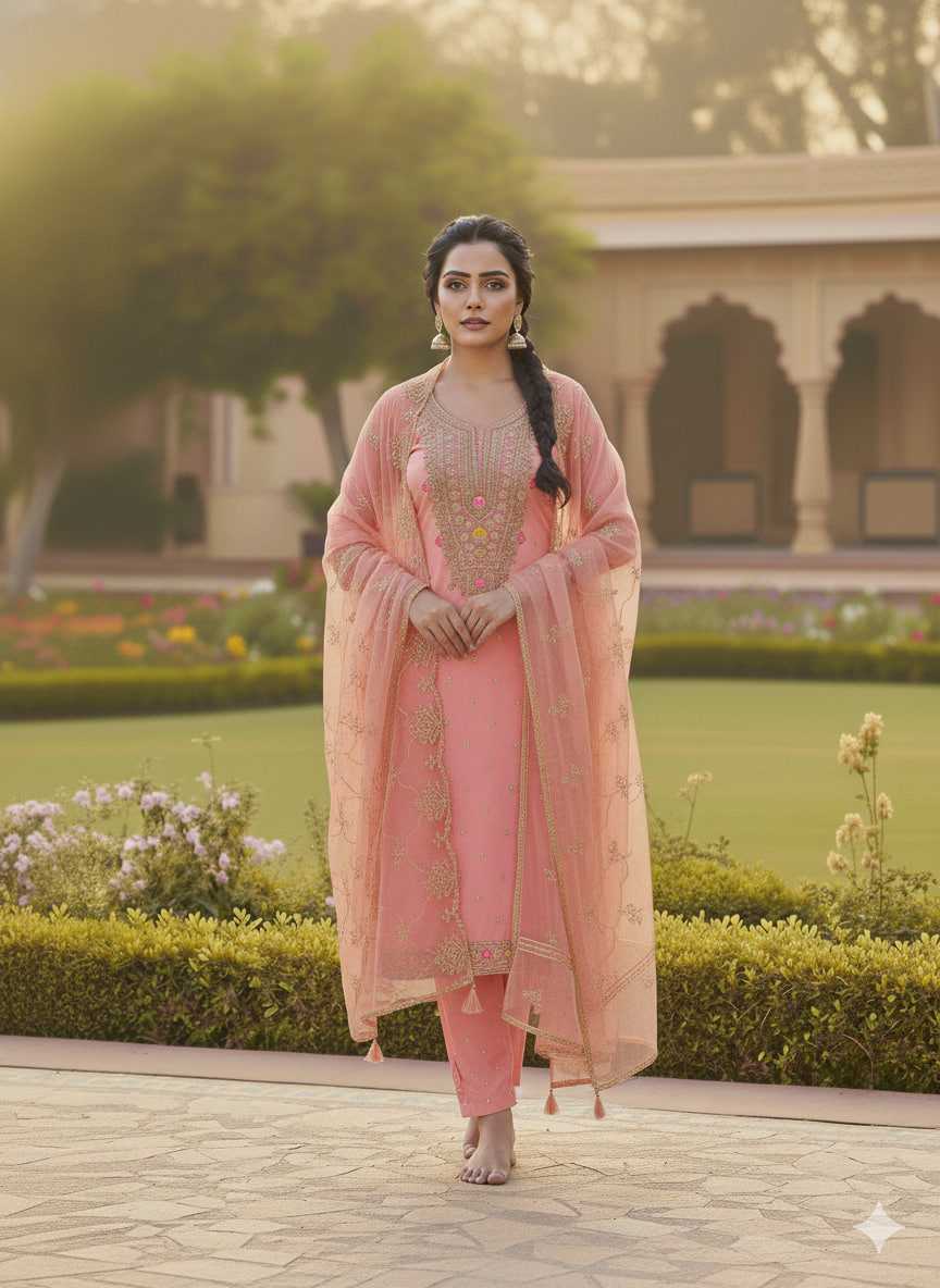 YNF Wholesale Chanderi Soft Embroidery Suits KESH648 1532 | Surat Manufacturer