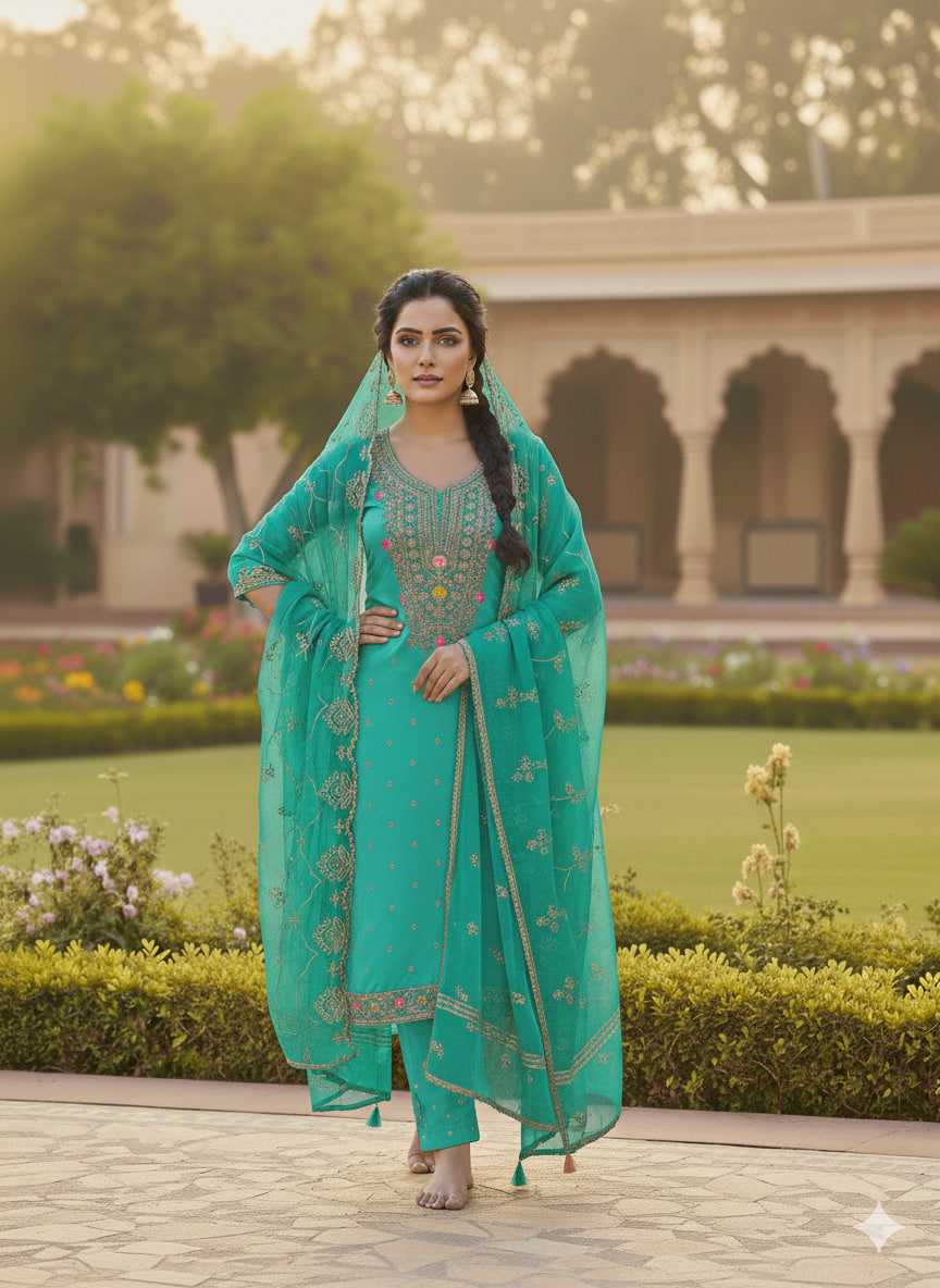 YNF Wholesale Chanderi Soft Embroidery Suits KESH648 1532 | Surat Manufacturer