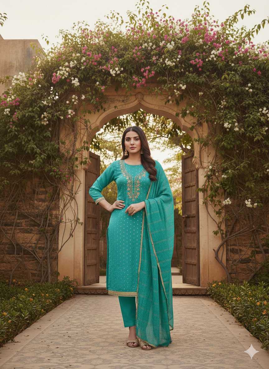 YNF Wholesale Chanderi Soft Embroidery Suits KESH648 1538 | Surat Manufacturer
