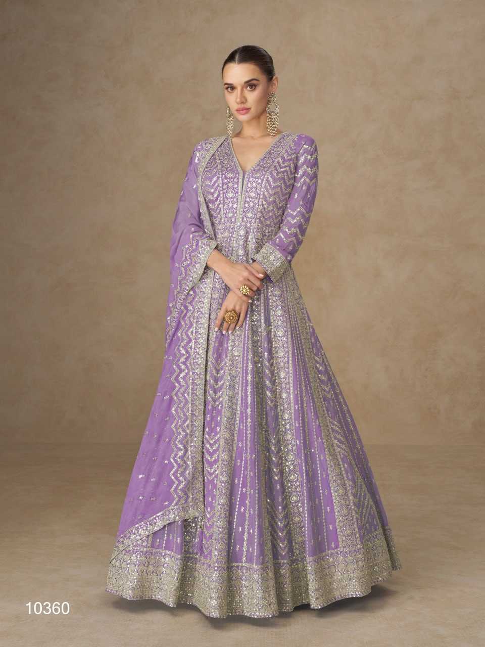 YNF Wholesale Chinon Anarkali Gown KESH704 10358 | Surat Manufacturer