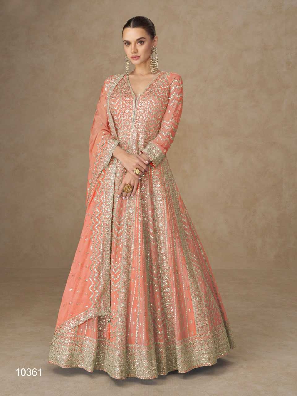 YNF Wholesale Chinon Anarkali Gown KESH704 10358 | Surat Manufacturer