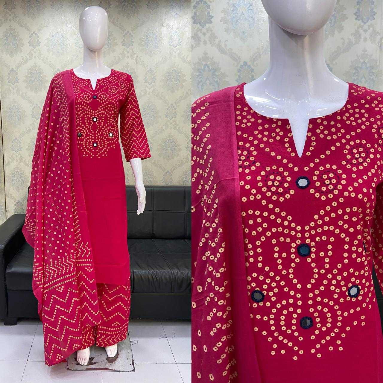 YNF Wholesale Cotton Bandhani Suits KESH623 132 | Surat Manufacturer