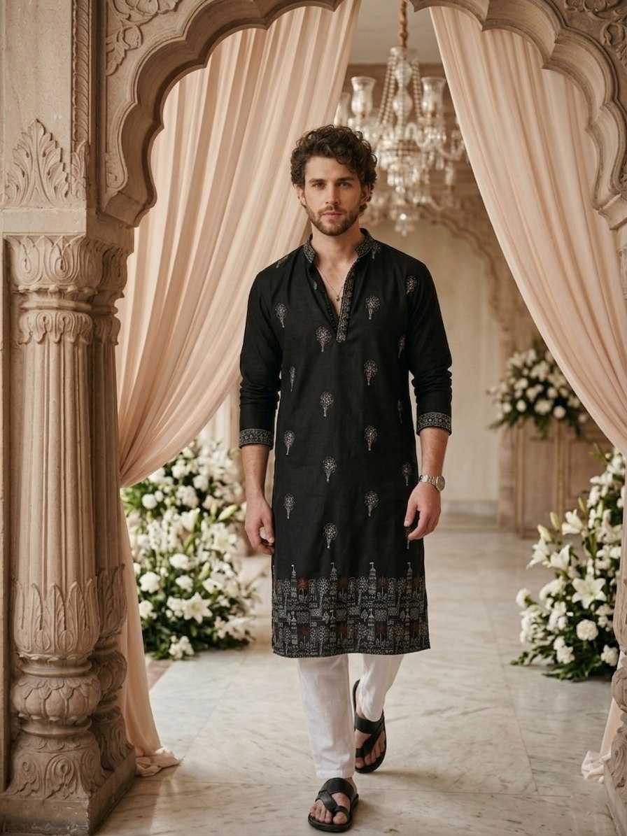 YNF Wholesale Cotton Mens Kurtas KESH659 Pushpa3 | Surat Manufacturer