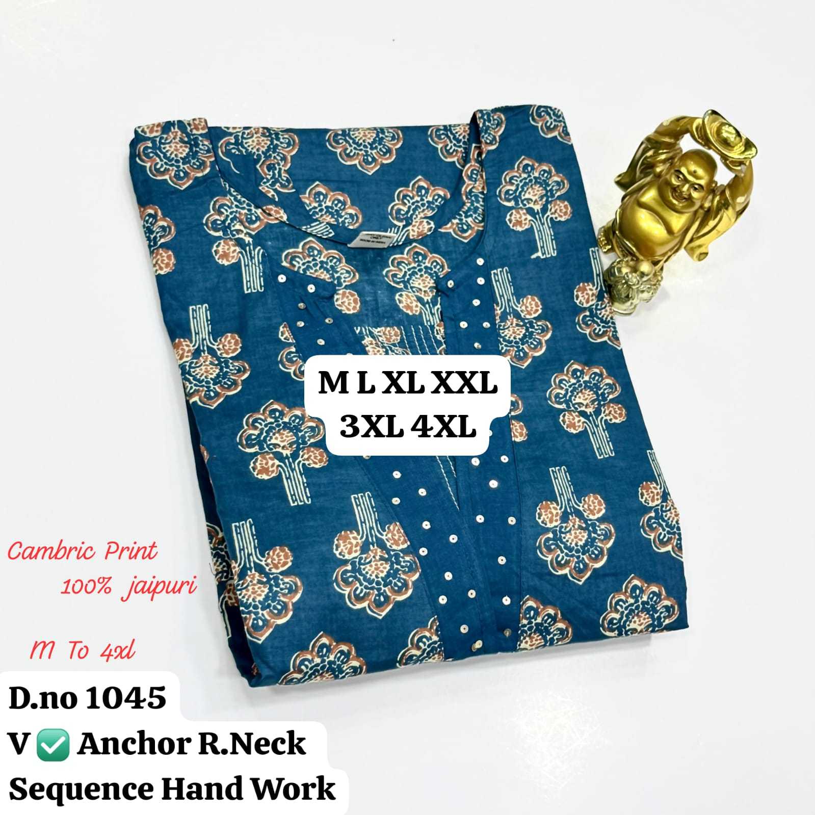 YNF Wholesale Cotton Printed Kurtis KESH736 Z-1045 | Surat Manufacturer