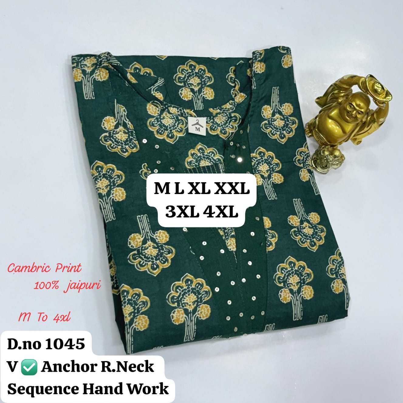 YNF Wholesale Cotton Printed Kurtis KESH736 Z-1045 | Surat Manufacturer