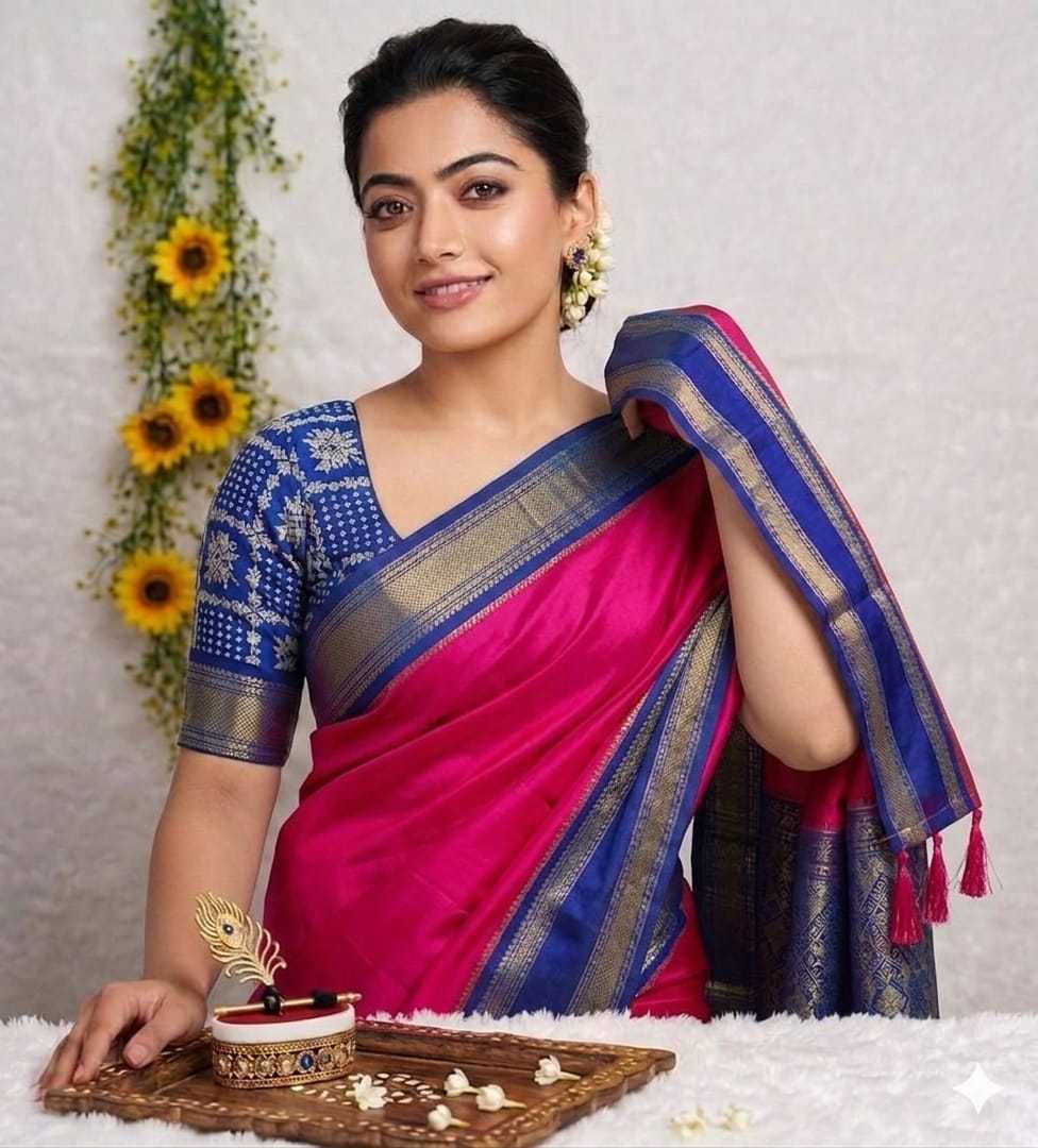 YNF Wholesale Dola Silk Rashmika Mandanna Collections KESH574 313 | Surat Manufacturer