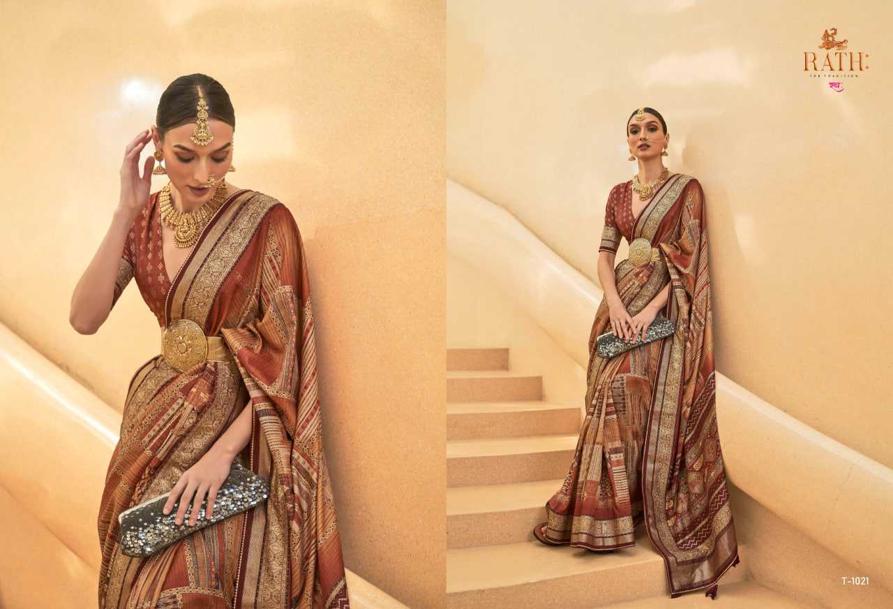 YNF Wholesale Fancy Brasso Sarees KESH113 RATH ANTRA | Surat Manufacturer