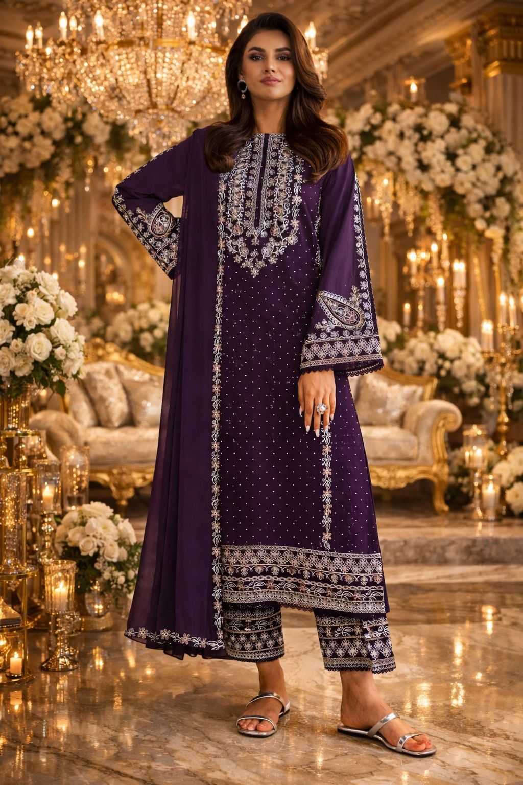 YNF Wholesale Fancy Semi Stitched Suits KESH745 1304 | Surat Manufacturer