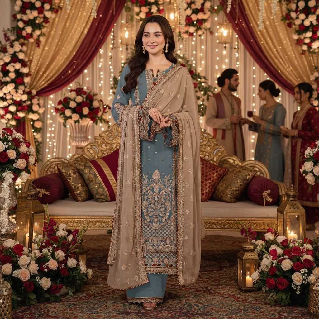 YNF Wholesale Faux Georgette Georgette Suit KESH745 1301 | Surat Manufacturer