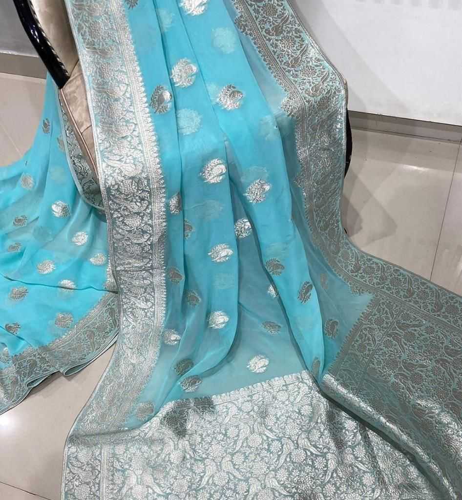 YNF Wholesale Georgette Party Wear Sarees KESH484 026 | Surat Manufacturer