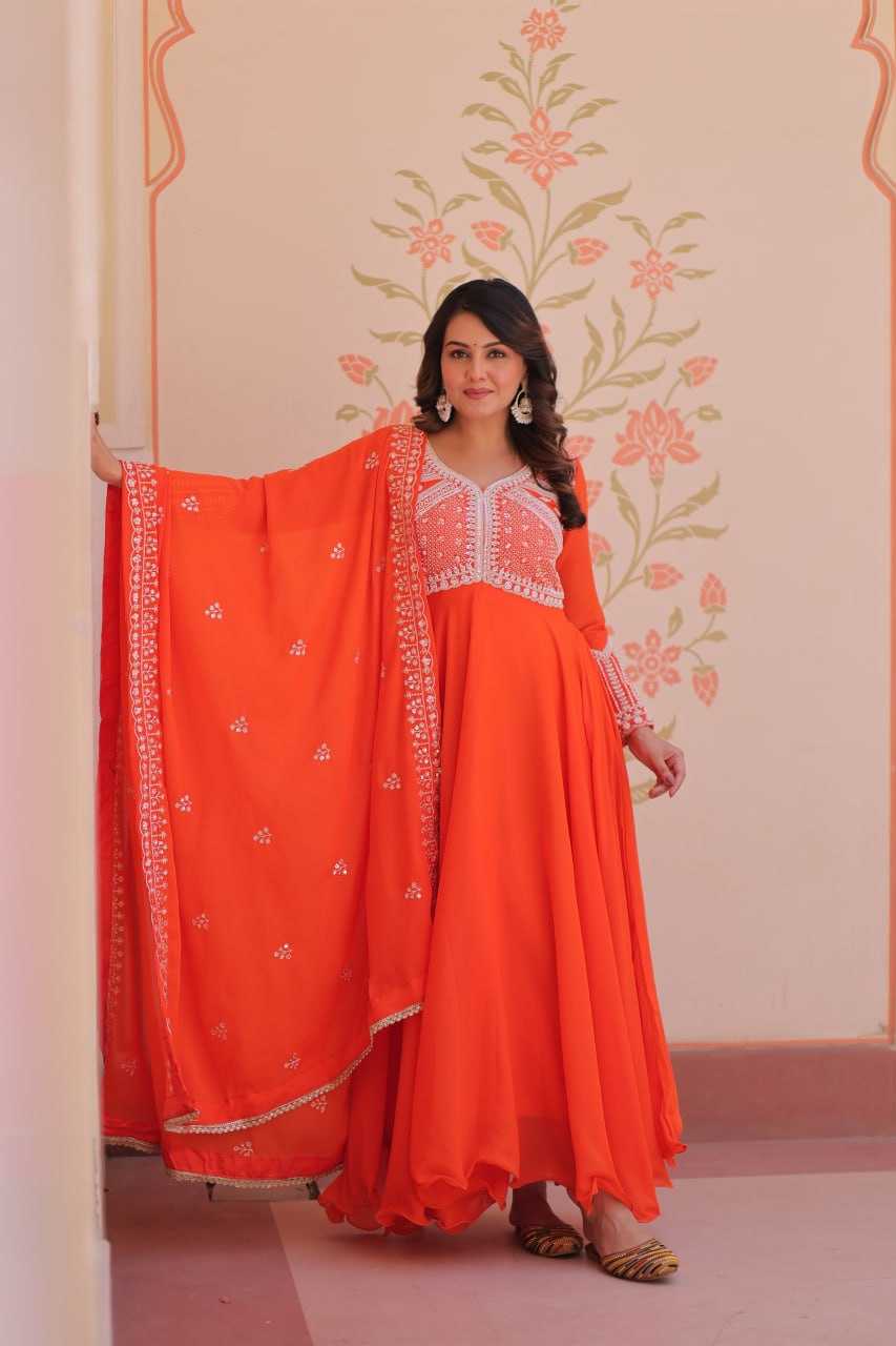 YNF Wholesale Georgette Fancy Gowns KESH491 9313 | Surat Manufacturer