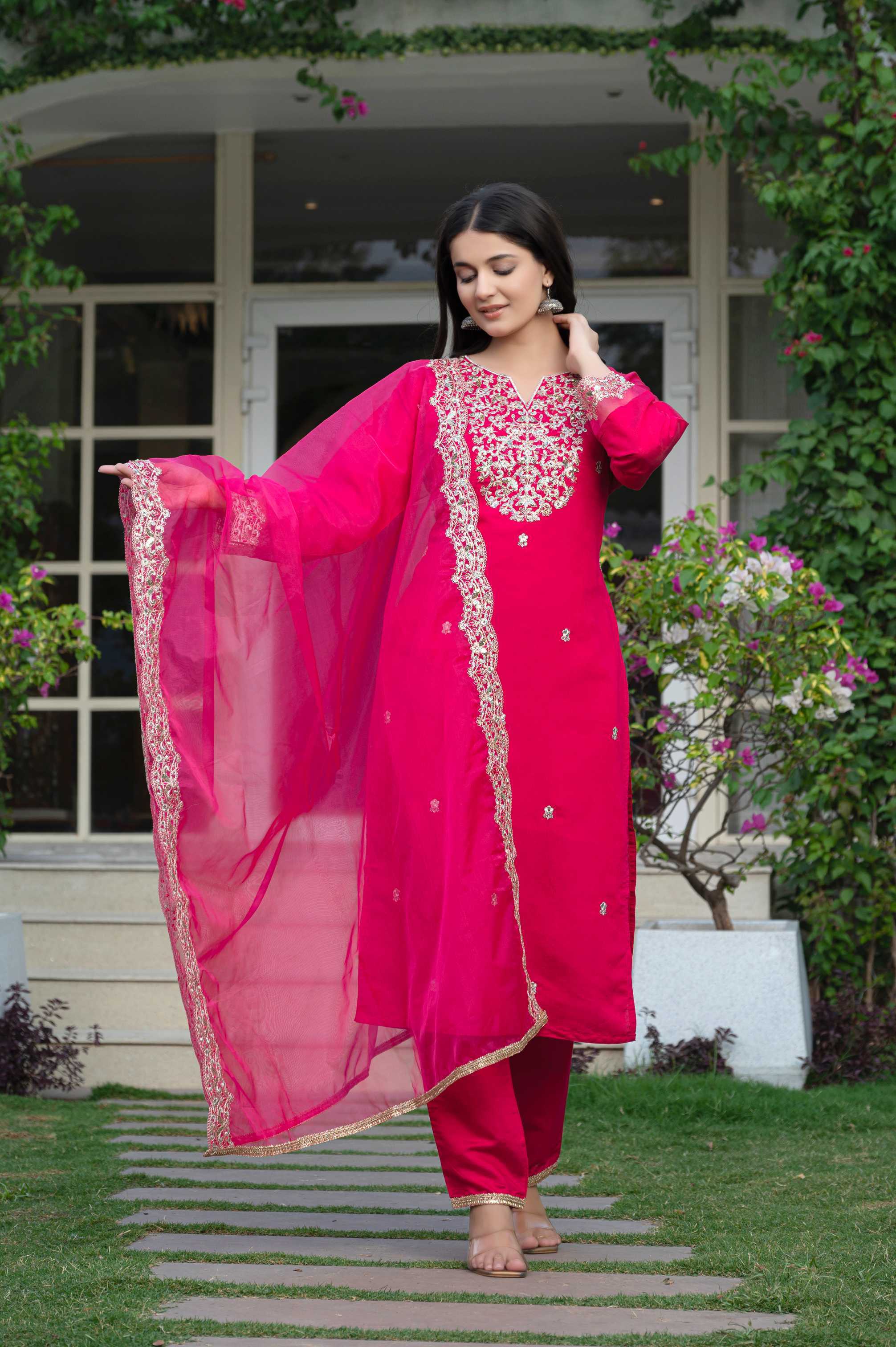YNF Wholesale Heavy Roman Silk Embroidery Suits KESH422 1003 | Surat Manufacturer