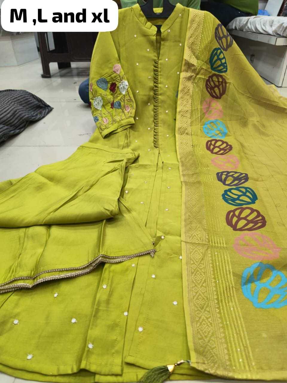 YNF Wholesale Heavy Roman Silk Palazzo Suit KESH623 134 | Surat Manufacturer