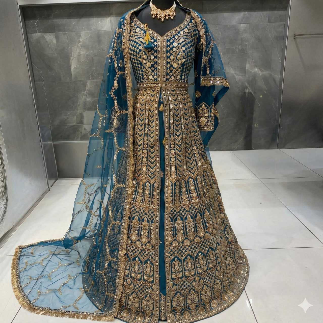 YNF Wholesale Heavy Silk Bridal Lehenga KESH579 G81 | Surat Manufacturer