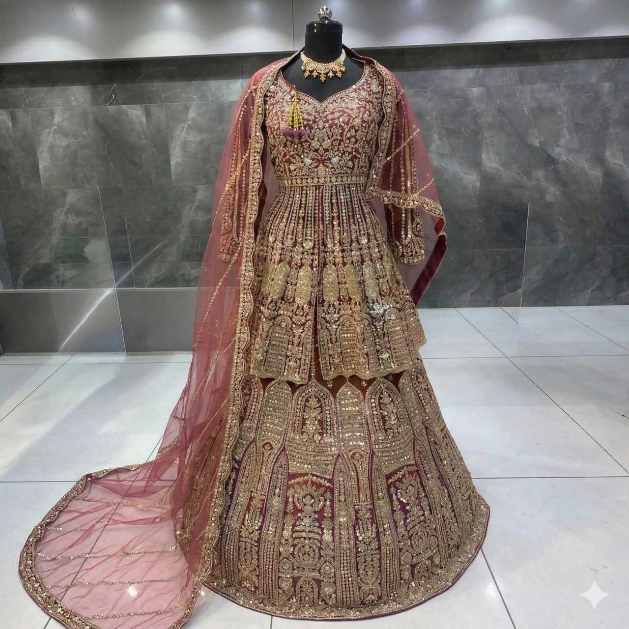 YNF Wholesale Heavy Silk Bridal Lehenga KESH579 G98 | Surat Manufacturer