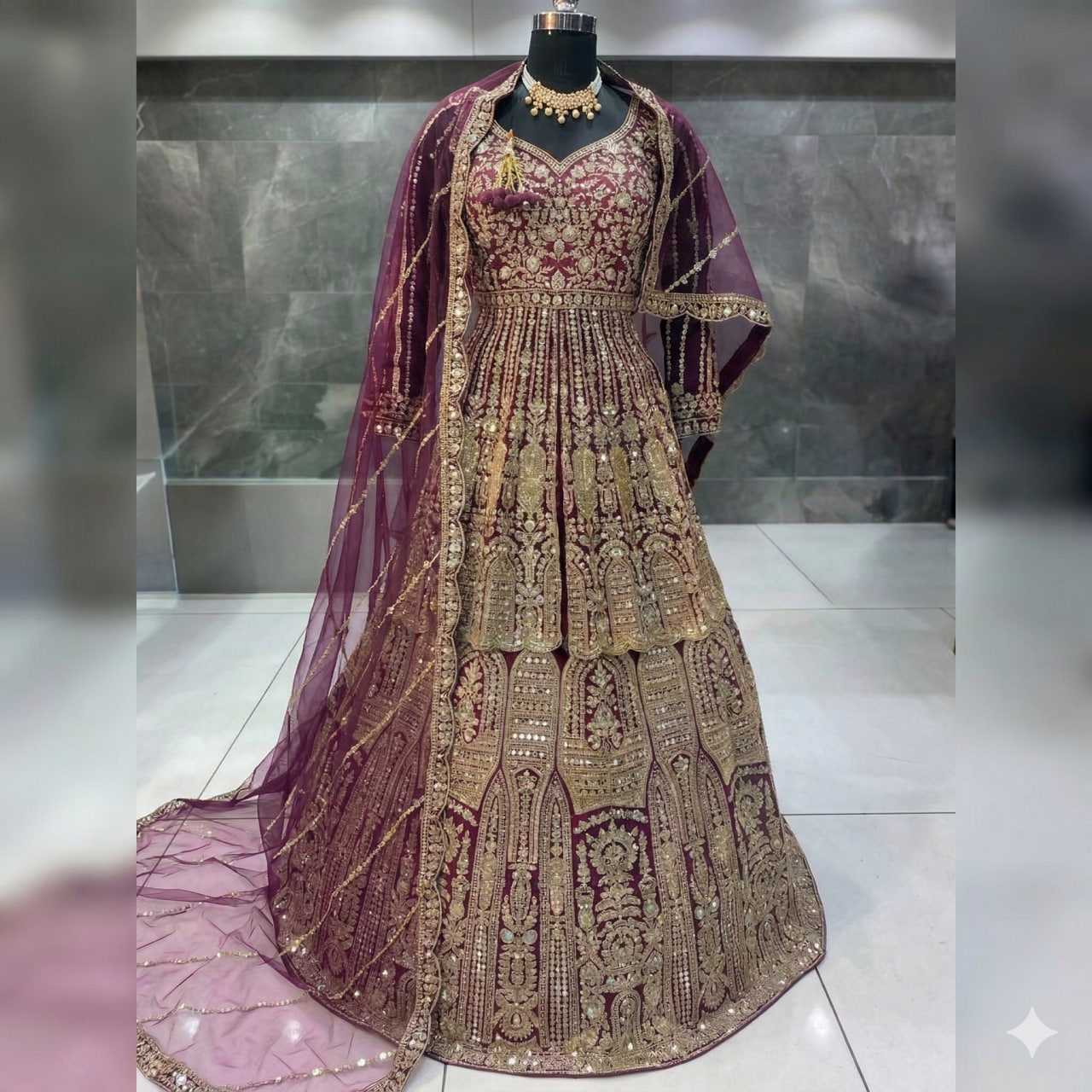 YNF Wholesale Heavy Silk Bridal Lehenga KESH579 G98 | Surat Manufacturer