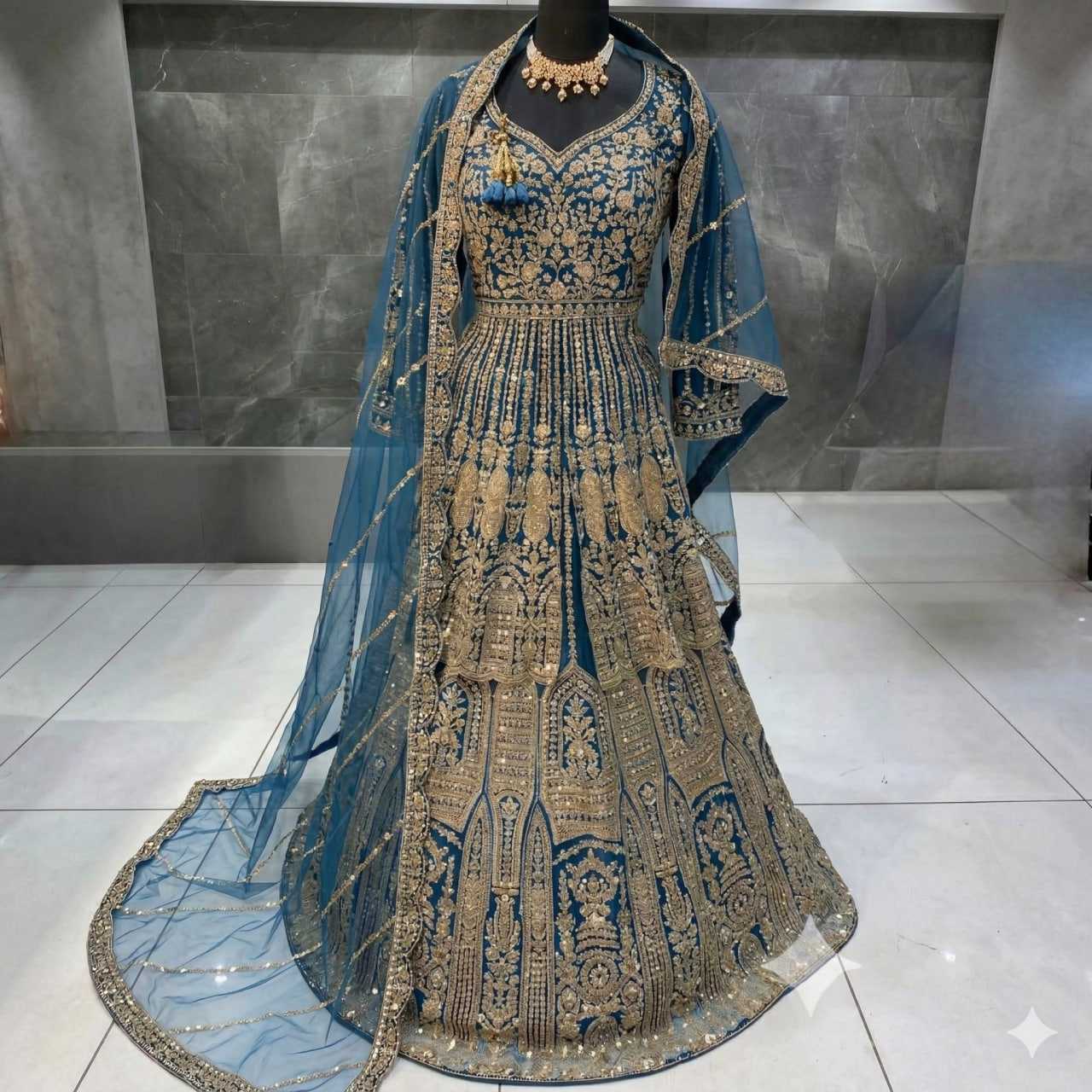 YNF Wholesale Heavy Silk Bridal Lehenga KESH579 G98 | Surat Manufacturer