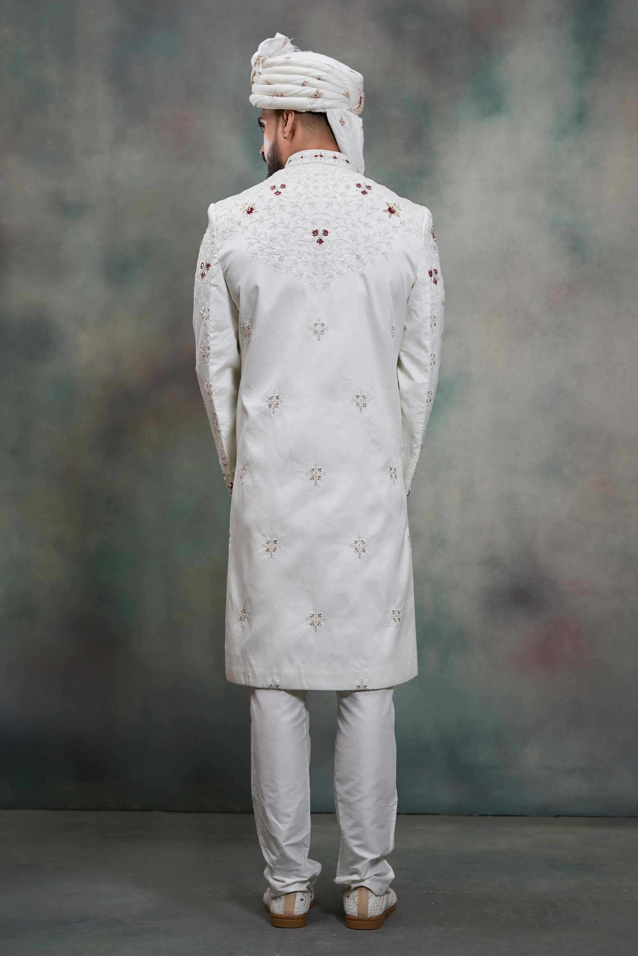 YNF Wholesale Heavy Silk Wedding Sherwani RIN223 5090 - 5108 | Surat Manufacturer